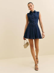 Arella Denim Mini Dress - Flinders