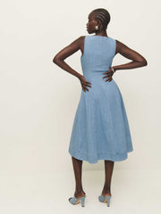 Sebastien Denim Midi Dress - Savannah