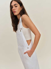 Arlo Denim Overalls - Optic White