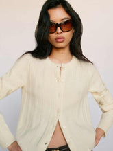Hannah Crew Cardigan - Lemon Icing