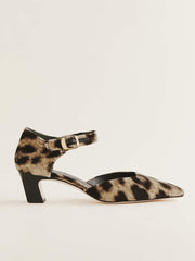 Denise Pump - Leopard Velvet