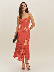Petites Aiko Dress - Coral Bloom