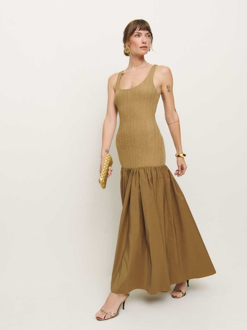 Kella Knit Dress - Gold