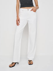 Charlee Low Rise Straight Leg Jeans - Optic White