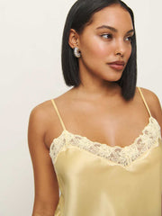 Casey Satin Top - Blonde