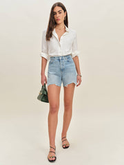Saige High Rise 4” Jean Shorts - Burnett