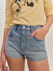 Jensen High Rise Cheeky Shorts - Edessa