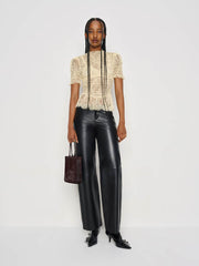 Aggie Top - Butter Yellow Lace