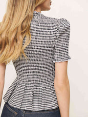 Aggie Top - Remy Check