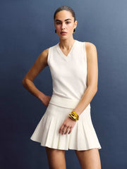 Blair Cotton Sweater Dress - Fior Di Latte