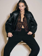 Margaret Knit Top - Panther