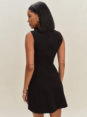 Ava Heavy Knit Dress - Black