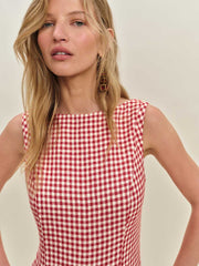 Eliana Two Piece - Tomato Check