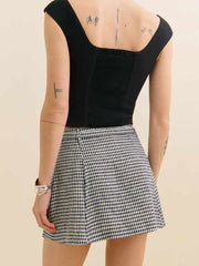 Rory Linen Skirt - Remy Check