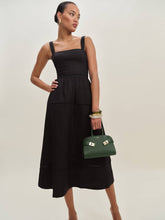 Everett Linen Dress - Black