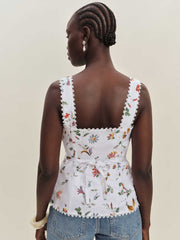Viola Linen Top - Corsini