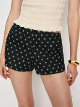 Tiffie Linen Short - Ritz Dot