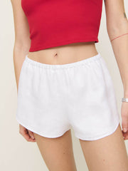 Tiffie Linen Short - White