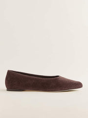 Maren Ballet Flat - Espresso Suede