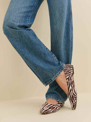 Maren Ballet Flat - Zebra Haircalf