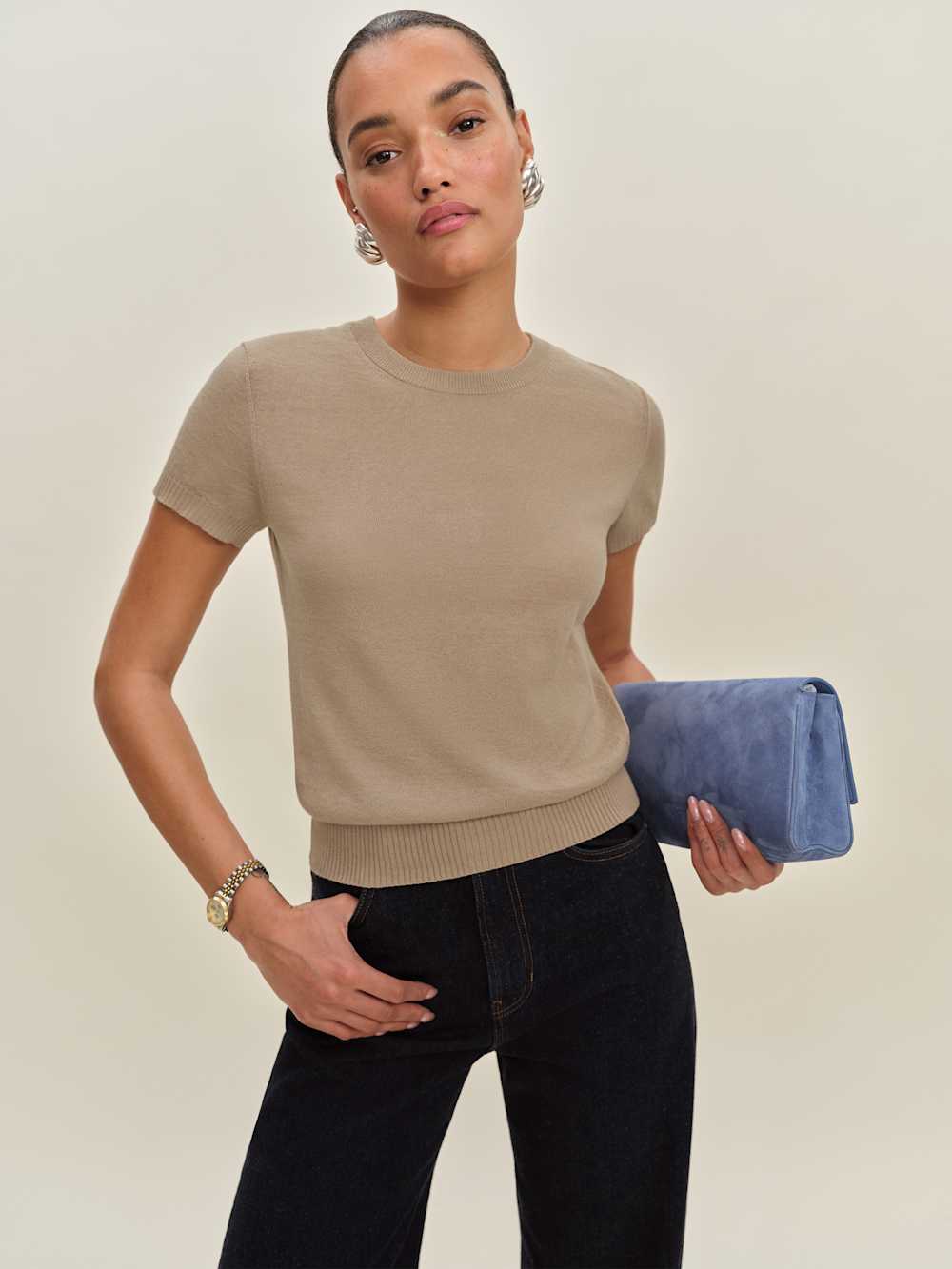Aviva Linen Cotton Crew - Pita