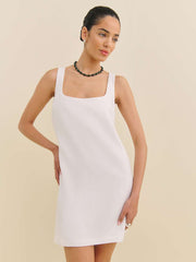 Hamley Linen Dress - White