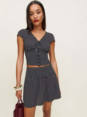Dorothea Two Piece - Caviar Dot