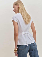 Molly Linen Shirt - White