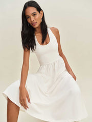 Walker Knit Dress - Fior Di Latte