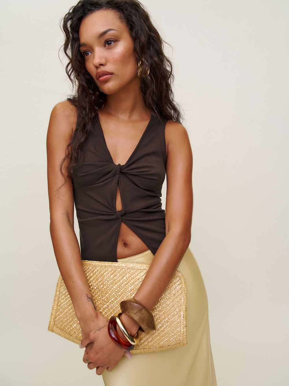 Tefi Knit Top - Mole
