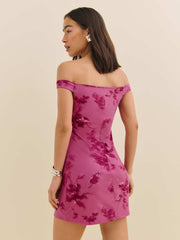 Lia Knit Dress - Hothouse Rose