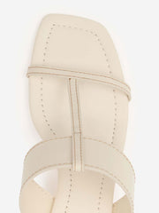 Sardinia Heeled Sandal - Almond Leather