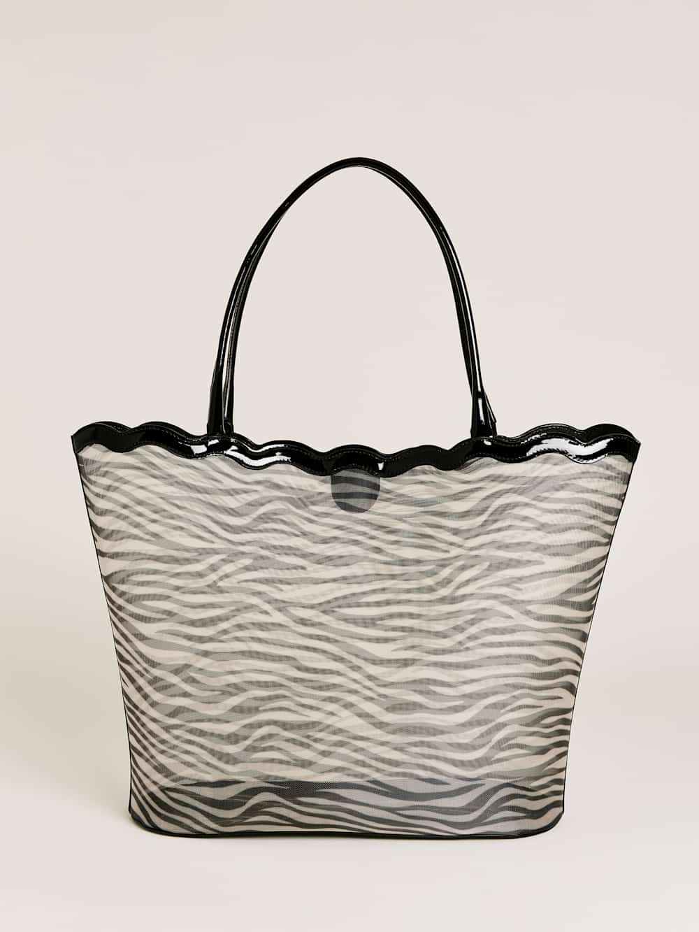 Isabella Tote - Zebra Mesh