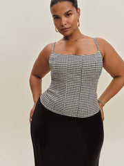 Hattie Linen Top Es - Remy Check