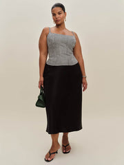 Hattie Linen Top Es - Remy Check