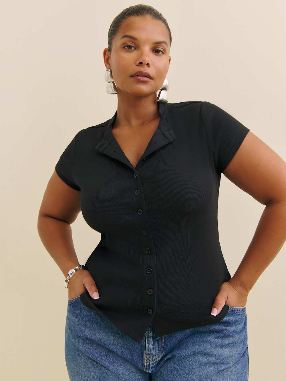 Raelynn Knit Top Es - Black