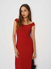 Milo Knit Dress - Lipstick