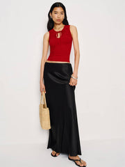 Bella Knit Top - Lipstick