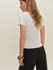 Lucas Pointelle Top - White