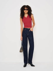 Wren Knit Top - Lipstick