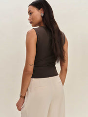 Wren Knit Top - Mole