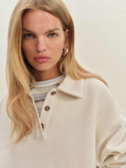 Nico Classic Polo Sweatshirt - Almond