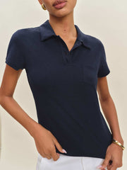 Louie T-shirt Polo - Navy