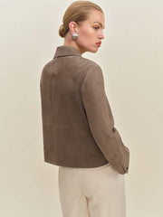 Veda Nell Suede Jacket - Mushroom