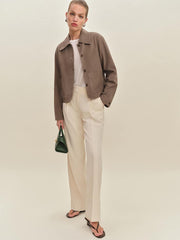Veda Nell Suede Jacket - Mushroom