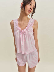 Hazel Pajama Set - Hummingbird Stripe