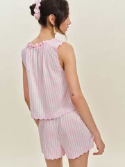 Hazel Pajama Set - Hummingbird Stripe