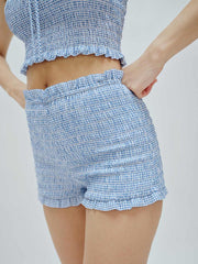 Abbie Short - Blue Check