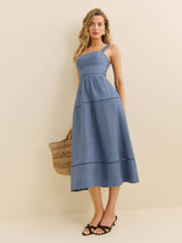 Petites Everett Linen Dress - Cornflower