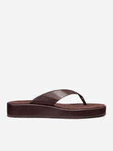 Eden Platform Thong - Espresso Leather Suede